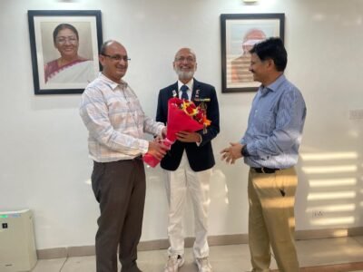 Felicitation by Shree Sandeep Pradhan, Director General, Sports Authority of India